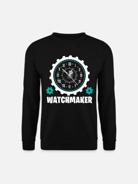 Uhrmacher Uhrenmacher Uhrmachermeister Geschenk - Unisex Pullover - Schwarz
