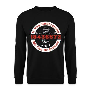 Auto Motor Car Fan Mechanic V8 - Unisex Sweatshirt - black - Front - Alina (178cm) & Michal (187cm)