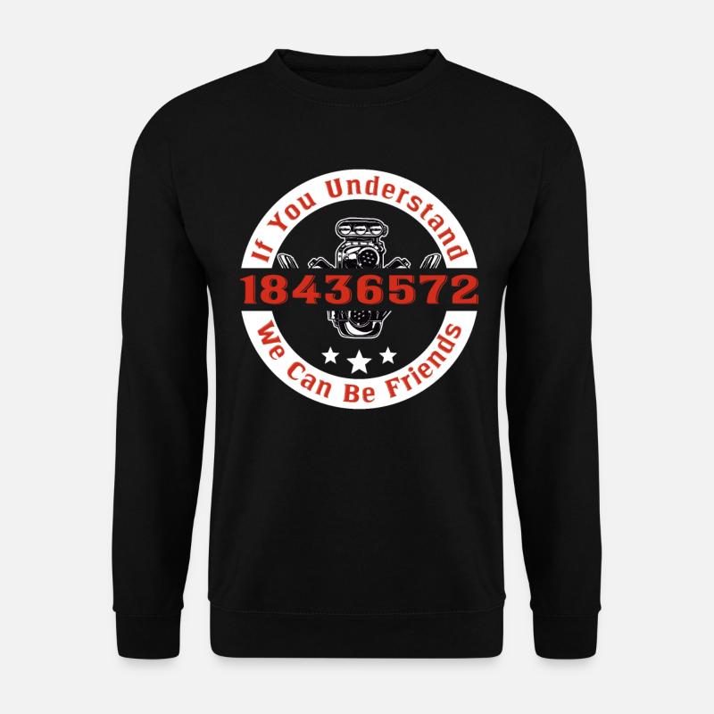 Auto Motor Auto-Fan Mechaniker V8 - Unisex Pullover - Schwarz