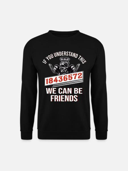 Auto Mechaniker V8 Motor Auto Fan - Unisex Pullover - Schwarz