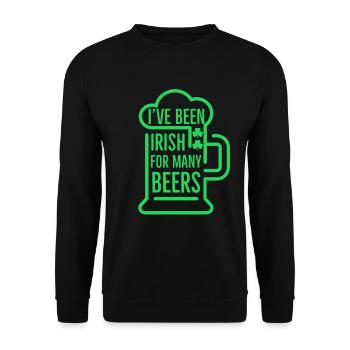 St Patricks Day, St Patricks Day, St Patricks Day - Sweat-shirt Unisexe - noir - Devant - Alina (178cm) & Michal (187cm)
