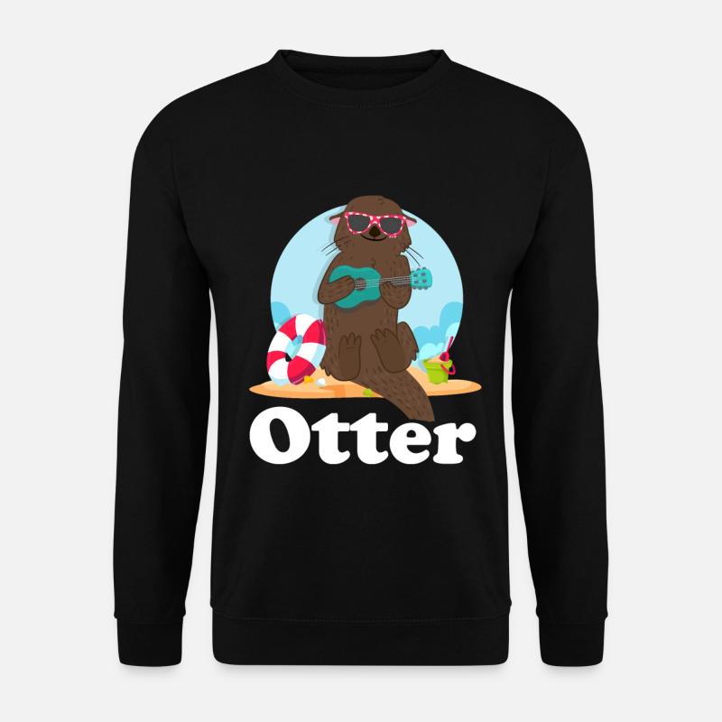 otter - Unisex Sweatshirt - black