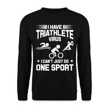 Triathlon - Sweat-shirt Unisexe - noir - Devant - Alina (178cm) & Michal (187cm)