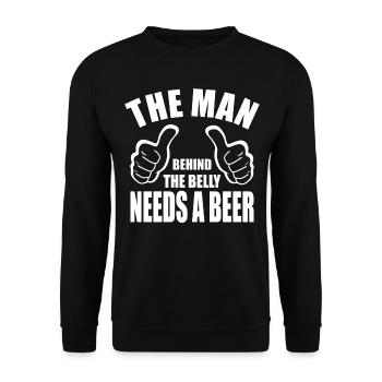 Bière Proverbes Buveurs de bière Drôle plaisir cadeau - Sweat-shirt Unisexe - noir - Devant - Alina (178cm) & Michal (187cm)