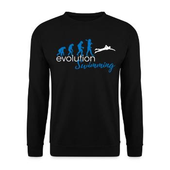 Swimming Evolution - Unisex Pullover - Schwarz - Vorne - Alina (178cm) & Michal (187cm)