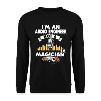 Sound Engineer Sound Engineer - Unisex Sweatshirt - black - Front - Alina (178cm) & Michal (187cm)