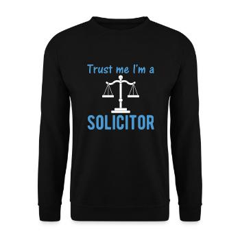 Rechtsanwalt Geschenk Anwalt USA Flage - Unisex Pullover - Schwarz - Vorne - Alina (178cm) & Michal (187cm)