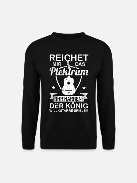 Gitarre Gitarrist Gitarristen und Gitarrenspieler - Unisex Pullover - Schwarz