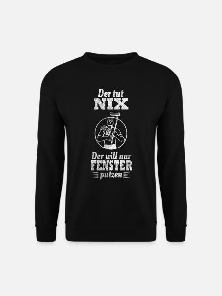 Fensterreiniger Fensterputzen Glasreinigung - Unisex Pullover - Schwarz