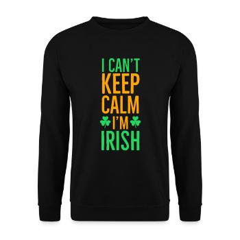 Irish, Irish, Irish, Ireland, Ireland, Ireland - Unisex Sweatshirt - black - Front - Alina (178cm) & Michal (187cm)