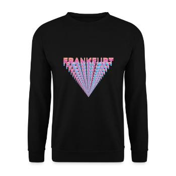Frankfurt am Main - Unisex Sweatshirt - black - Front - Alina (178cm) & Michal (187cm)