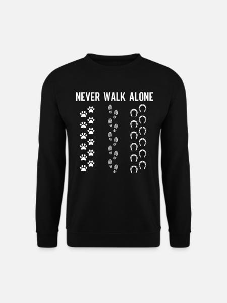 Pferde Hunde Tierliebe Geburtstag Weihnachten Idee - Unisex Pullover - Schwarz