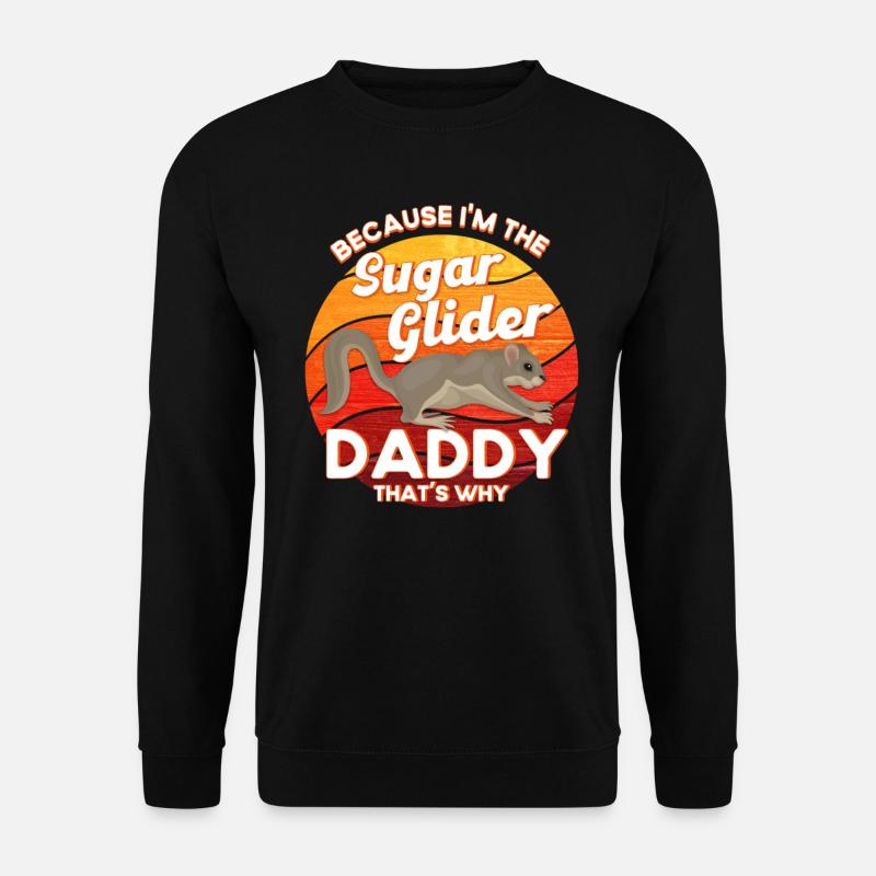 Sugar Glider Kurzkopfgleitbeutler - Unisex Pullover - Schwarz