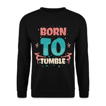Conception acrobatique pour un fan de gymnastique - Sweat-shirt Unisexe - noir - Devant - Alina (178cm) & Michal (187cm)