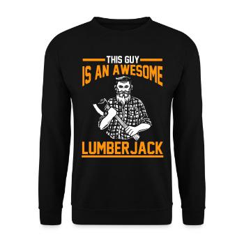 Lumberjack lumberjack lumberjacks - Unisex Sweatshirt - black - Front - Alina (178cm) & Michal (187cm)