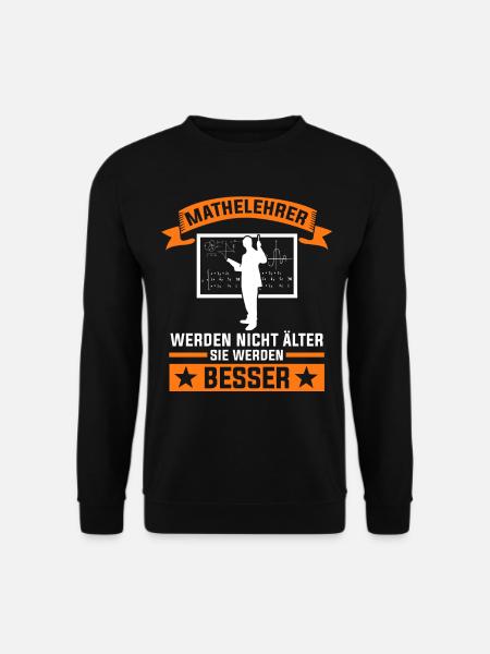 Mathelehrer Algebra Mathematiker Mathe - Unisex Pullover - Schwarz