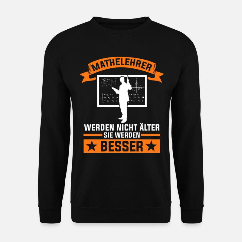 Mathelehrer Algebra Mathematiker Mathe - Unisex Pullover - Schwarz