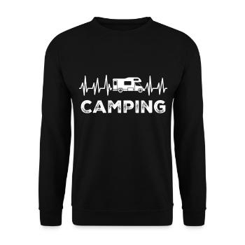 Camper - Unisex Sweatshirt - black - Front - Alina (178cm) & Michal (187cm)