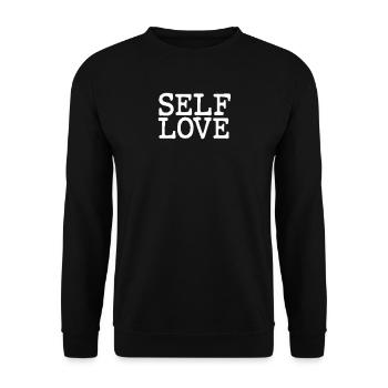 L’amour de soi vous-même Vous êtes aimé aimer - Sweat-shirt Unisexe - noir - Devant - Alina (178cm) & Michal (187cm)