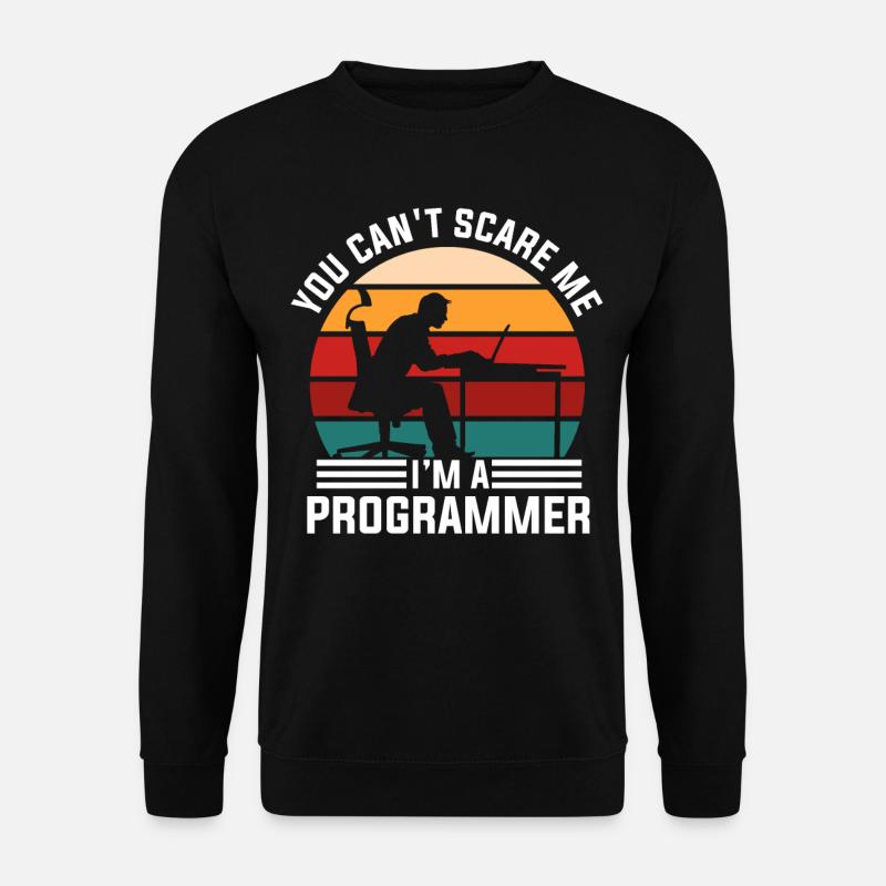 Programmer Retro - Unisex Sweatshirt - black