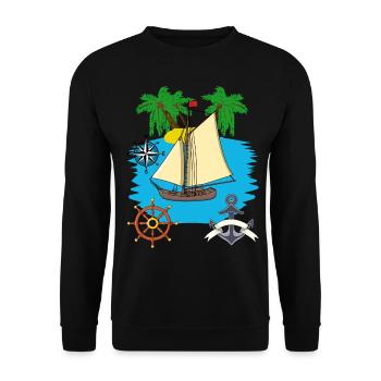 Expédition Aventure Agence de Voyage Tour Touristique - Sweat-shirt Unisexe - noir - Devant - Alina (178cm) & Michal (187cm)