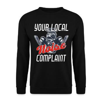 Car V8 Motor Classic Muscle Car Engine Sound - Unisex Sweatshirt - black - Front - Alina (178cm) & Michal (187cm)