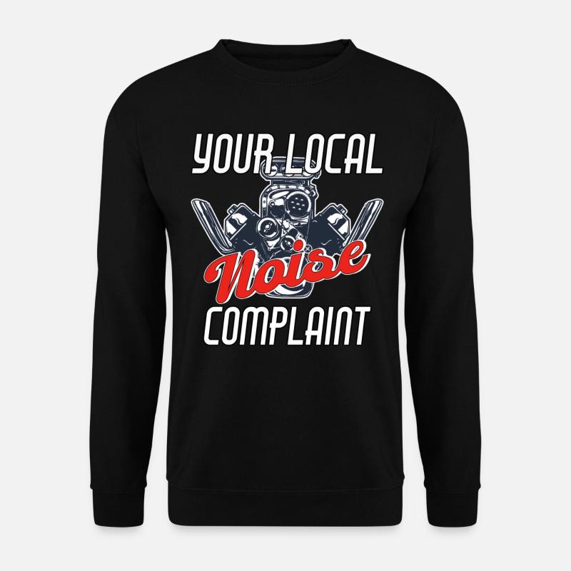 Car V8 Motor Classic Muscle Car Engine Sound - Unisex Sweatshirt - black