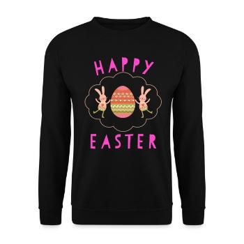 Easter Easter Easter Easter Easter Easter Easter - Unisex Sweatshirt - black - Front - Alina (178cm) & Michal (187cm)