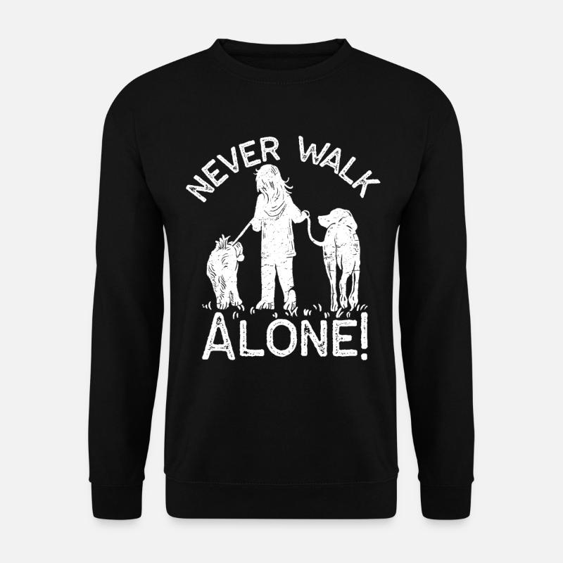 Chiens / Chiens - Never walk alone - Sweat-shirt Unisexe - noir