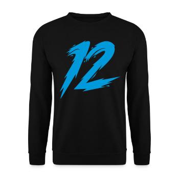 12 - Unisex Sweatshirt - black - Front - Alina (178cm) & Michal (187cm)