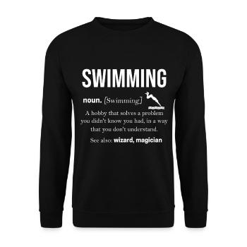 Natation - Sweat-shirt Unisexe - noir - Devant - Alina (178cm) & Michal (187cm)