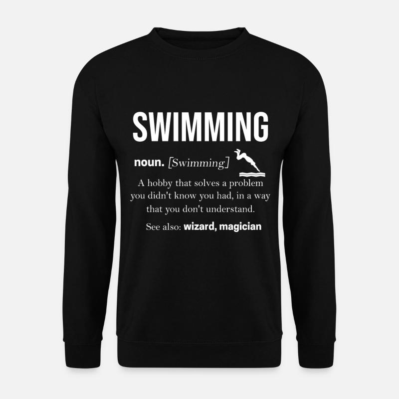 Natation - Sweat-shirt Unisexe - noir
