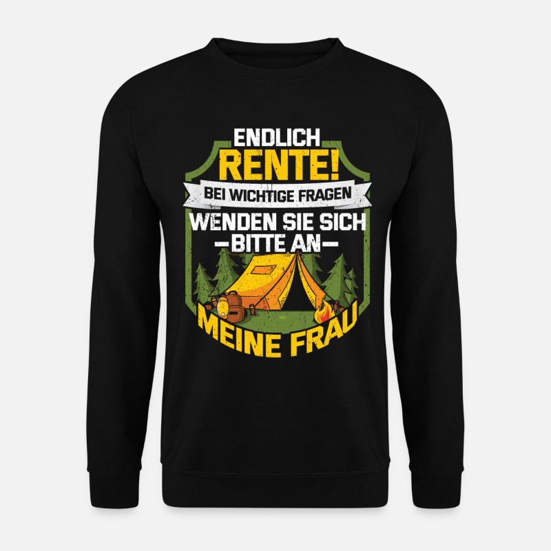 Rentner - Unisex Pullover - Schwarz
