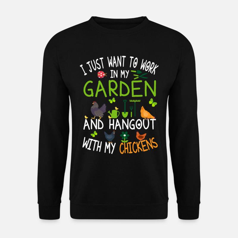 Chicken Gardener - Unisex Sweatshirt - black