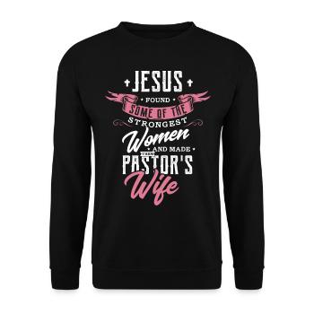 Pastor Design pour un fan de pasteurs - Sweat-shirt Unisexe - noir - Devant - Alina (178cm) & Michal (187cm)