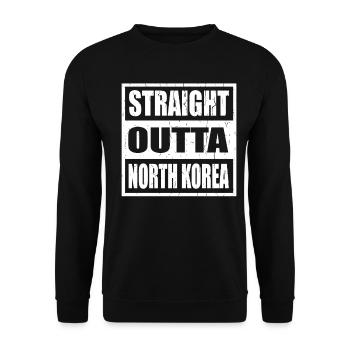 North Korea North Korea - Unisex Pullover - Schwarz - Vorne - Alina (178cm) & Michal (187cm)