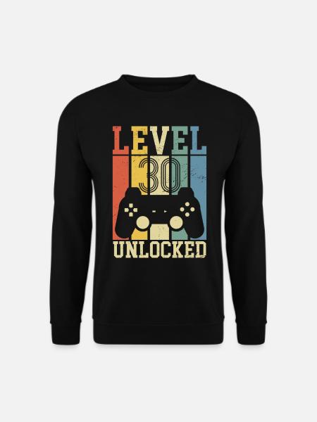 Level 30 Freigeschaltet - Unisex Pullover - Schwarz