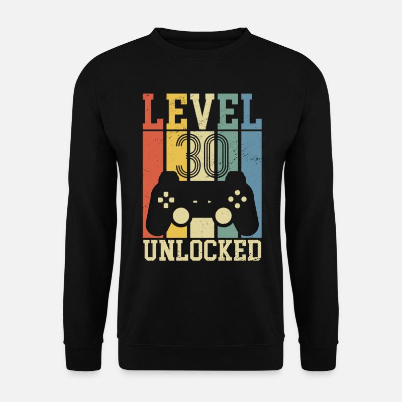 Level 30 Freigeschaltet - Unisex Pullover - Schwarz