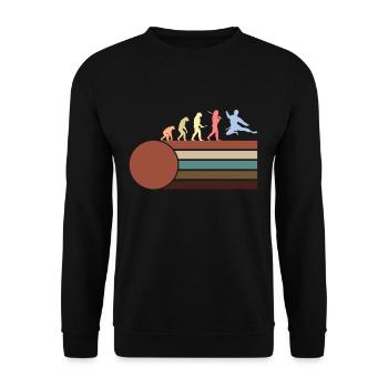 Karate - Unisex Pullover - Schwarz - Vorne - Alina (178cm) & Michal (187cm)
