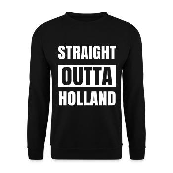 Pays-Bas Hollande Amsterdam Cadeau Rotterdam - Sweat-shirt Unisexe - noir - Devant - Alina (178cm) & Michal (187cm)