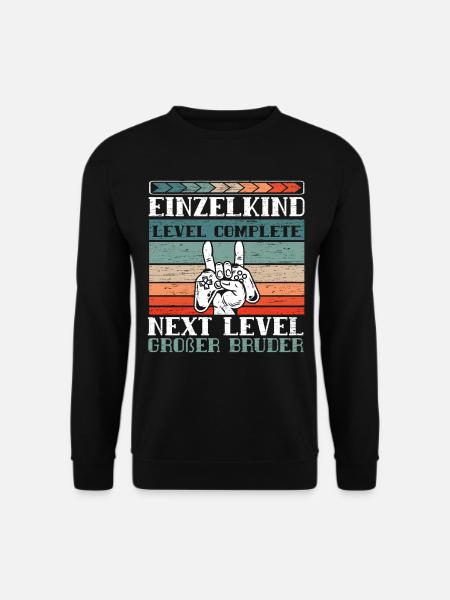 Großer Bruder Level Complete - Unisex Pullover - Schwarz