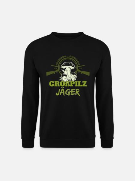 Pilze sammeln Schwammerl suchen | für Pilzsammler - Unisex Pullover - Schwarz