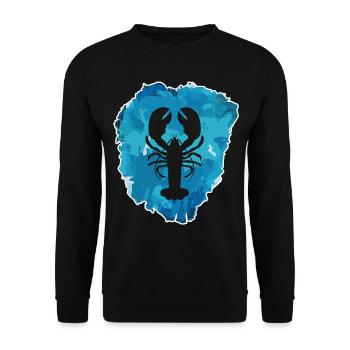 Homard - Cool dans le bloc de glace - Sweat-shirt Unisexe - noir - Devant - Alina (178cm) & Michal (187cm)