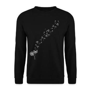 Pissenlit - Sweat-shirt Unisexe - noir - Devant - Alina (178cm) & Michal (187cm)
