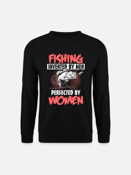 Fliegenfischen Mädchen - Unisex Pullover - Schwarz