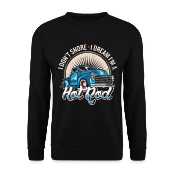 Hot Rod - Unisex Pullover - Schwarz - Vorne - Alina (178cm) & Michal (187cm)
