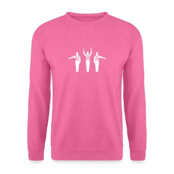 Football arbitre sifflet touchdown - Sweat-shirt Unisexe - rose - Devant
