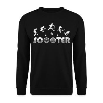 Scooter - Unisex Pullover - Schwarz - Vorne - Alina (178cm) & Michal (187cm)