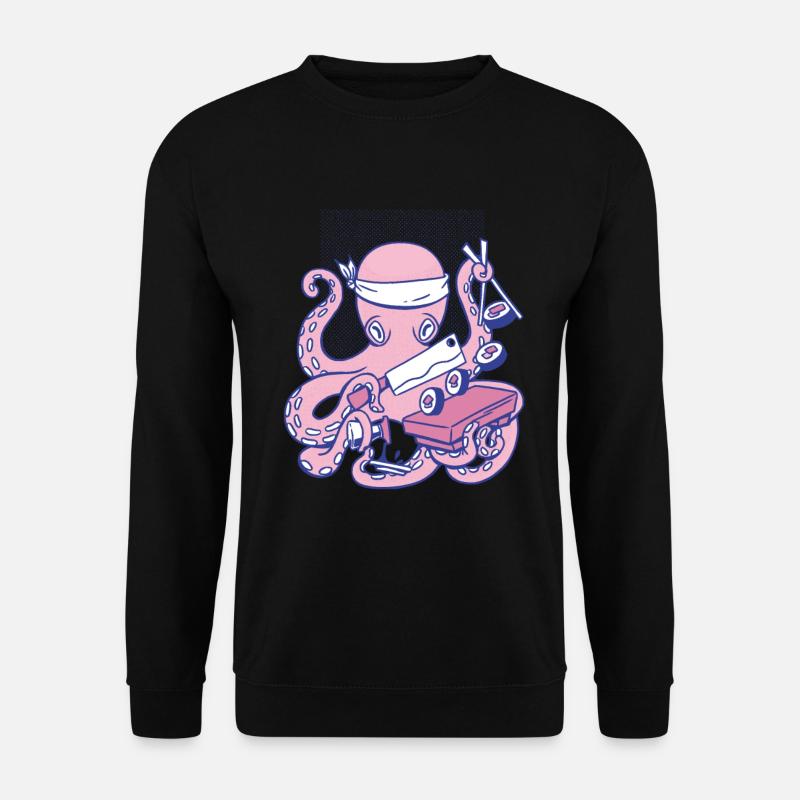 Octopus Octopus Sushi Chef Chef - Unisex Sweatshirt - black
