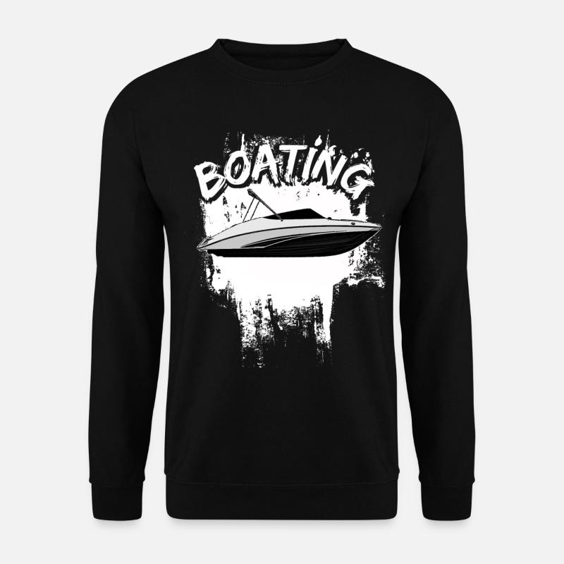 Boot Regatta . Motorboot Motoryacht . Yacht Segeln - Unisex Pullover - Schwarz